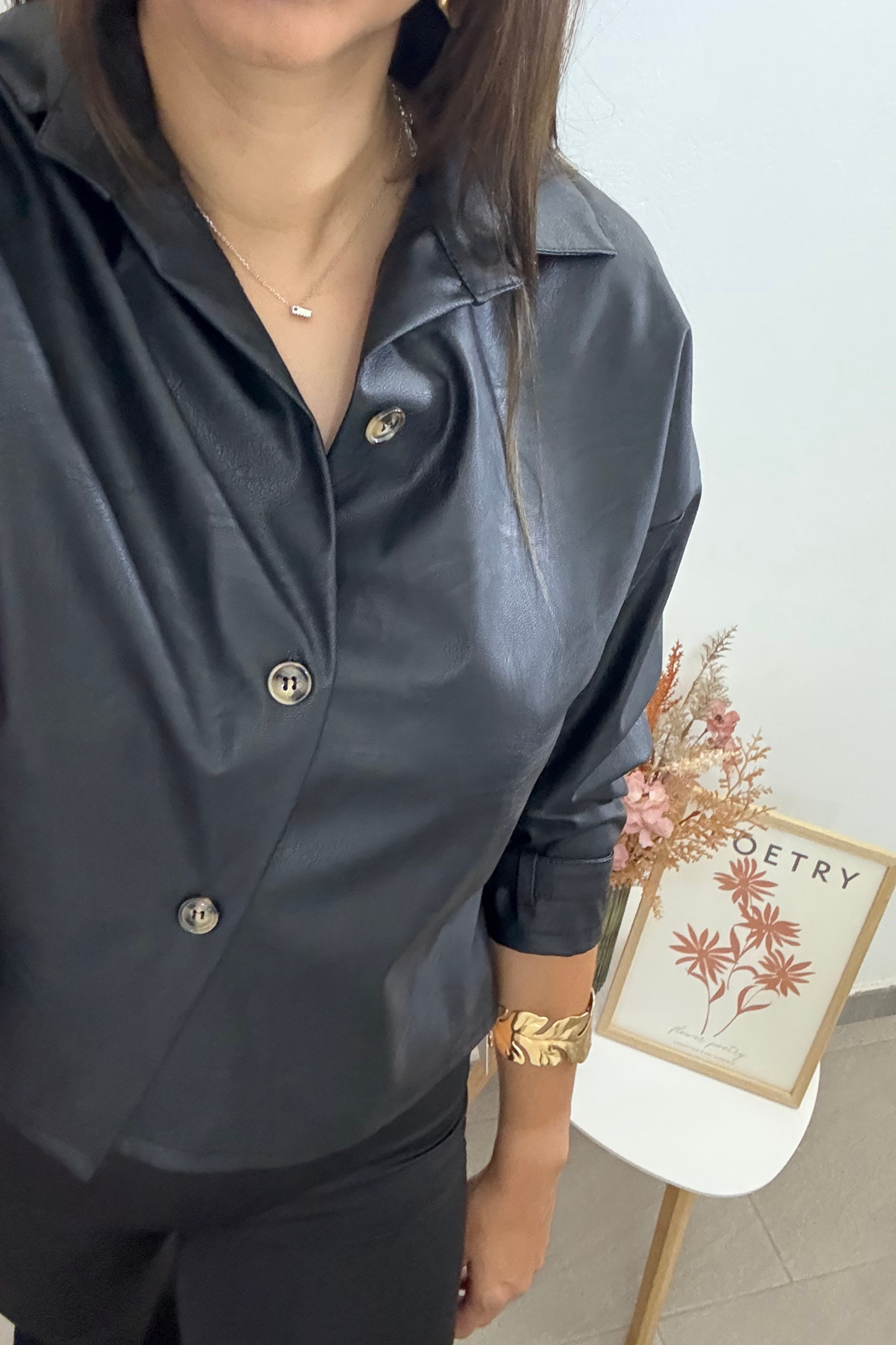 Camisa Polipiel Luna