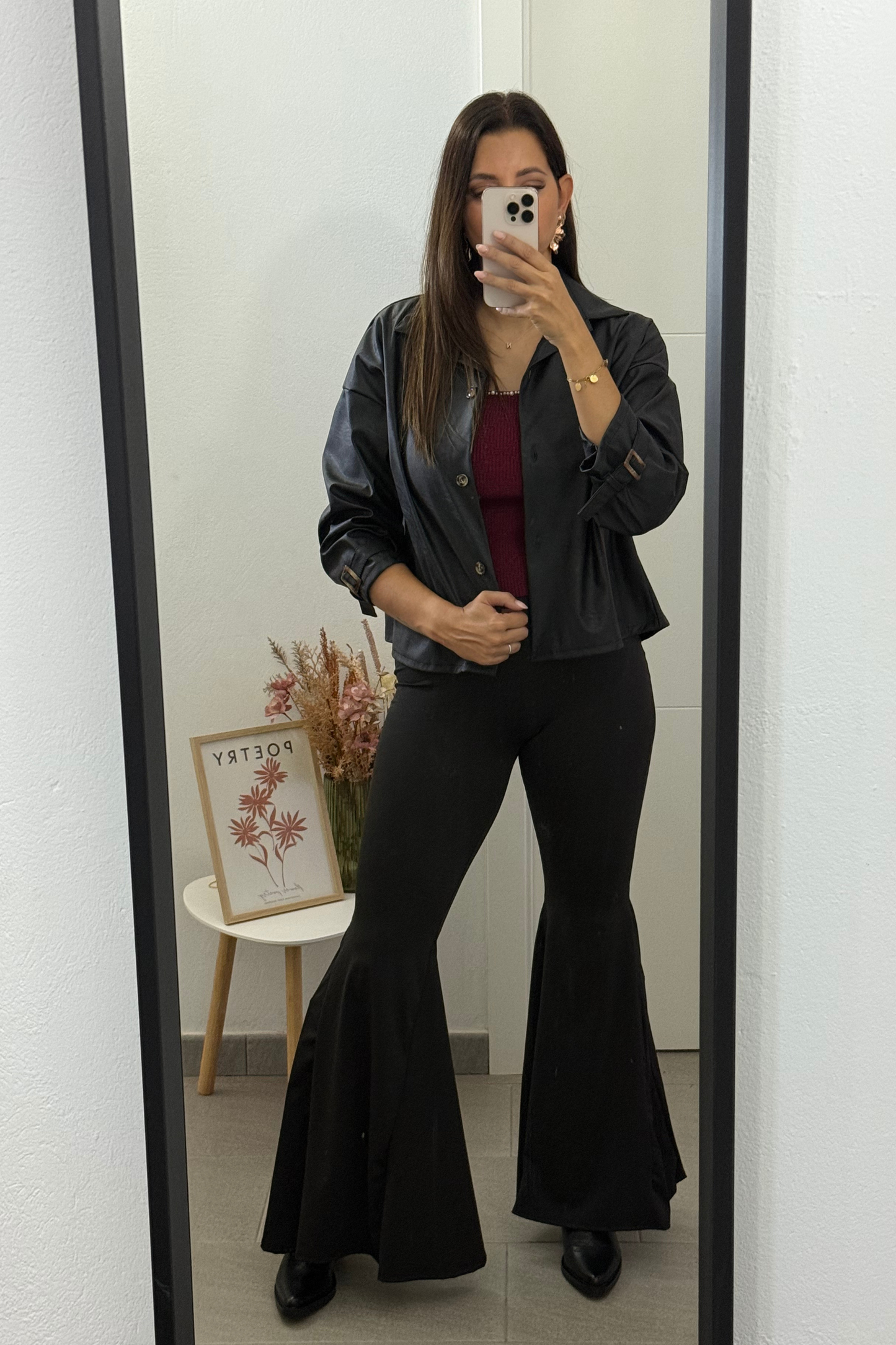 Camisa Polipiel Luna